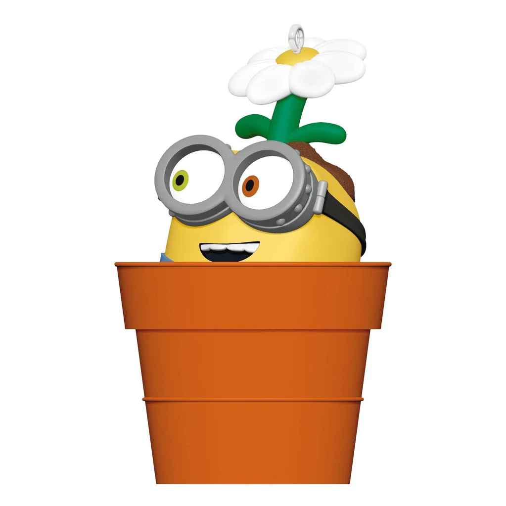 Hallmark : 2026 Keepsake Mini Minions Bob's Flower Power Ornament, 1.25" (349) - Image 4