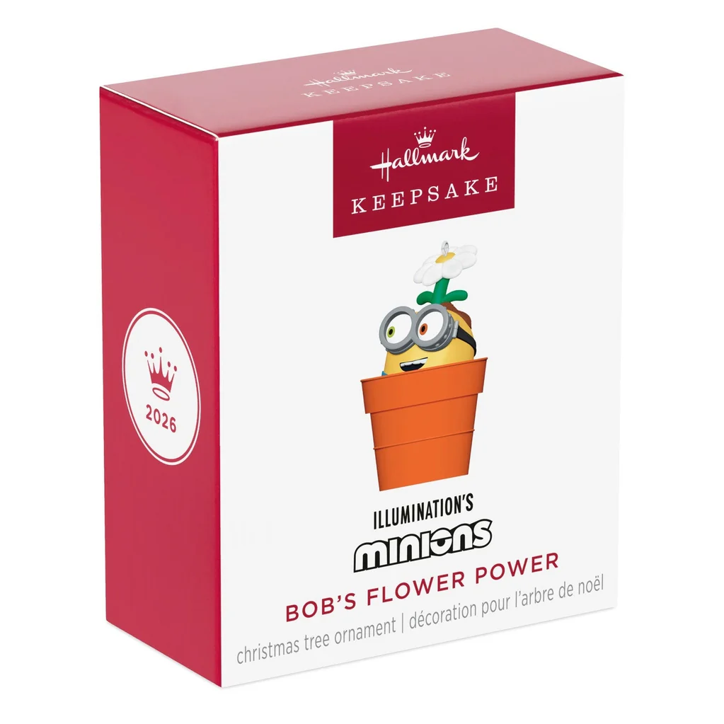 Hallmark : 2026 Keepsake Mini Minions Bob's Flower Power Ornament, 1.25" (349) - Image 6
