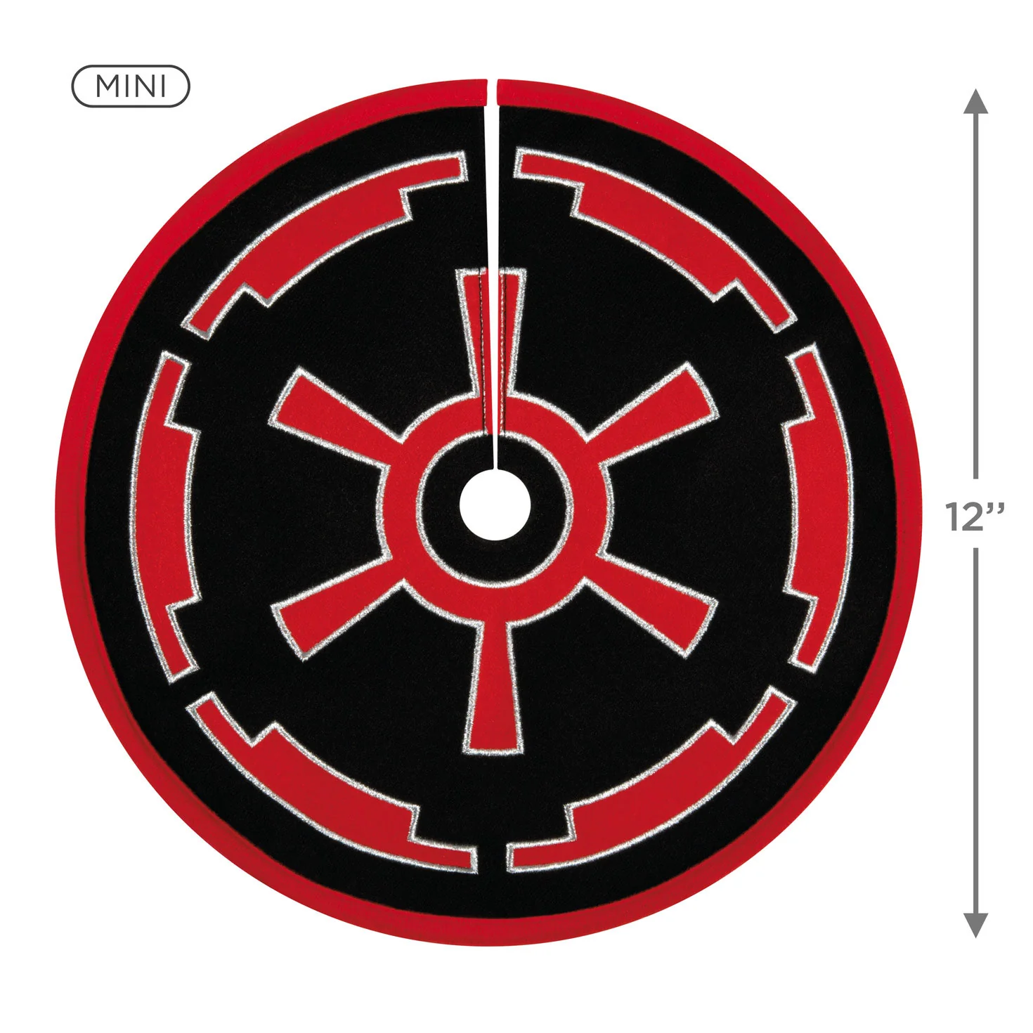 Hallmark : 2026 Keepsake Miniature Tree Skirt Star Wars™ The Galactic Empire™ (387) - Image 3