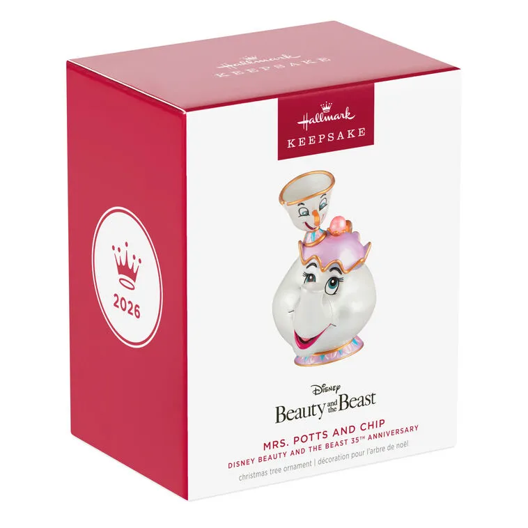 Hallmark : 2026 Keepsake Mrs. Potts and Chip Disney Beauty and the Beast 35th Anniversary (210) - Image 4