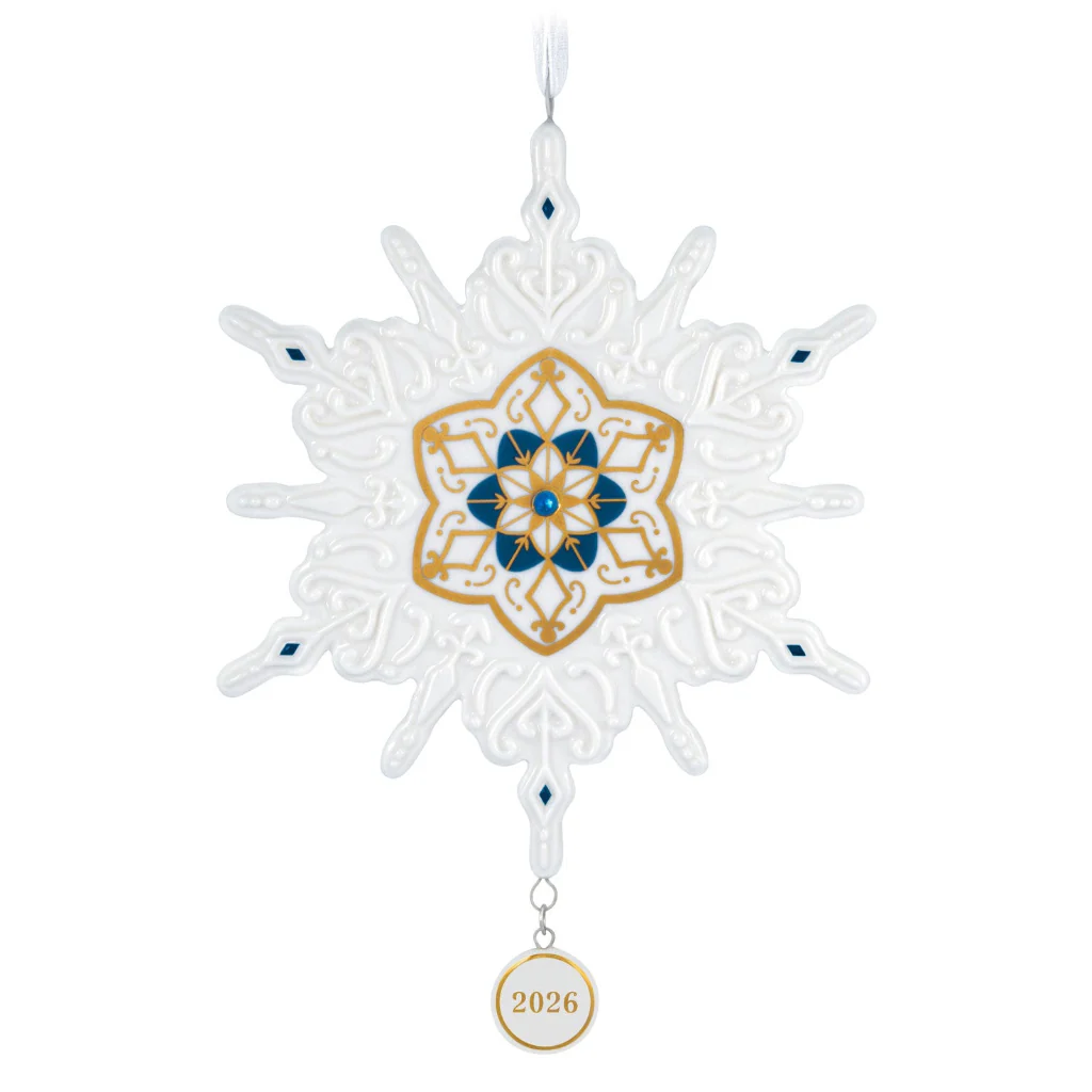 Hallmark : 2026 Keepsake Snowflake 2026 Porcelain Ornament (8) - Image 2