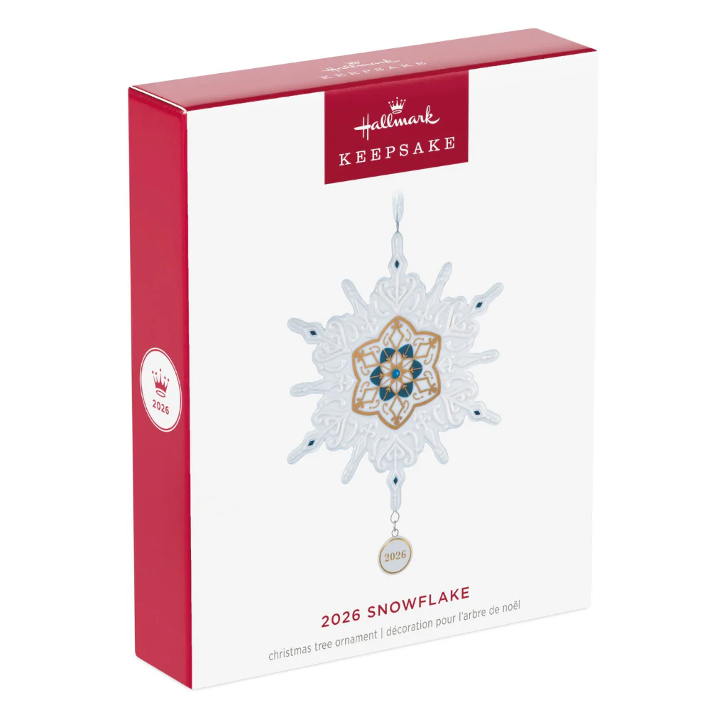 Hallmark : 2026 Keepsake Snowflake 2026 Porcelain Ornament (8) - Image 6