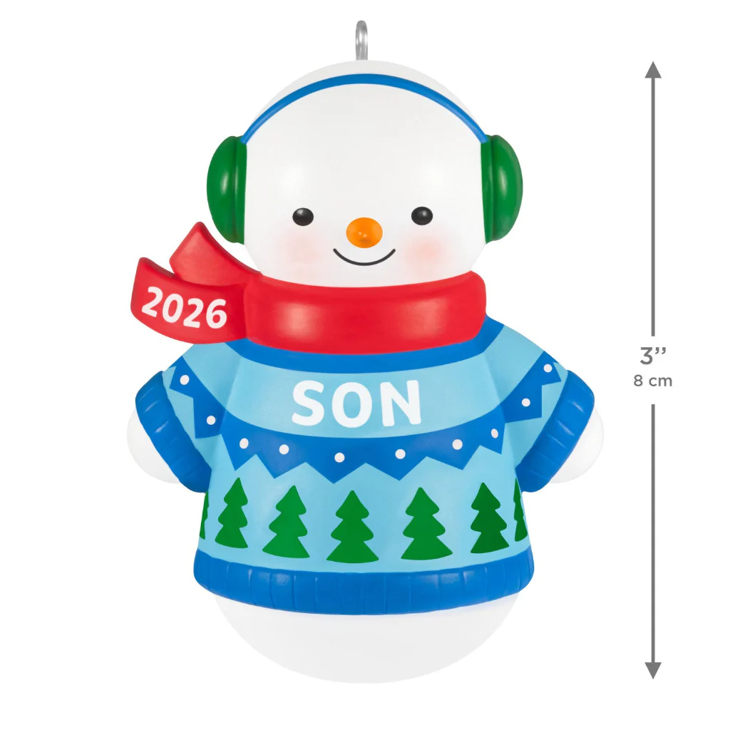 Hallmark : 2026 Keepsake Son Snowman 2026 Ornament (280) - Image 4