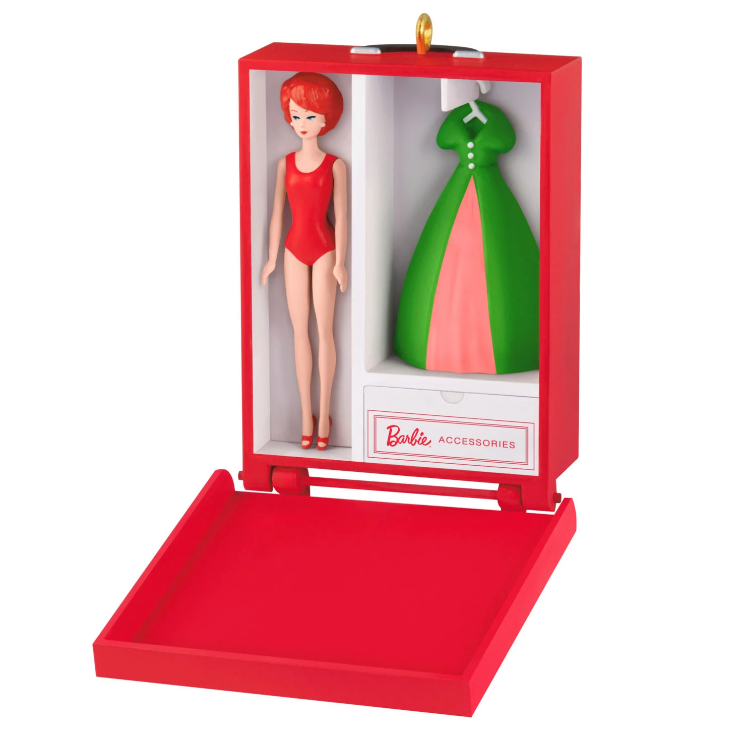 Hallmark : 2026 Keepsake Sophisticated Lady Carrying Case Barbie™ Ornament (365) - Image 3