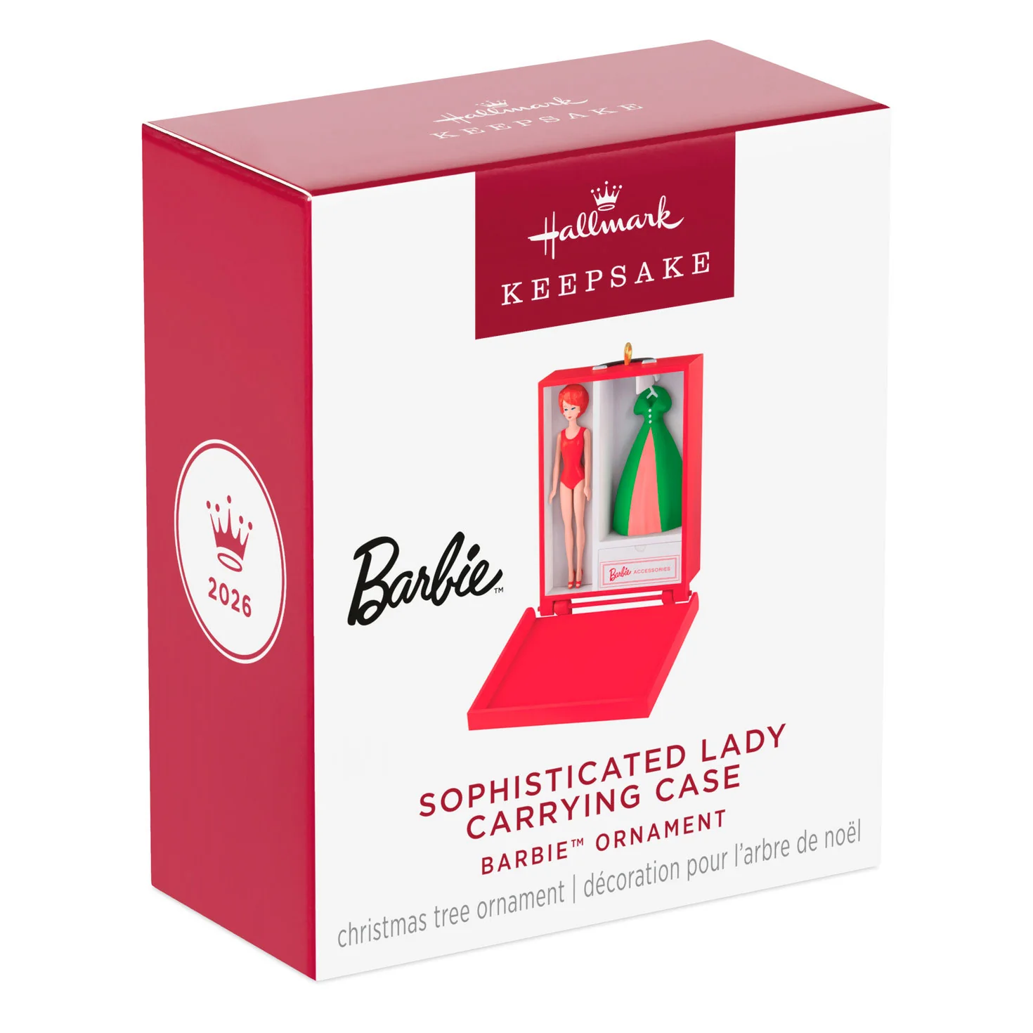 Hallmark : 2026 Keepsake Sophisticated Lady Carrying Case Barbie™ Ornament (365) - Image 6