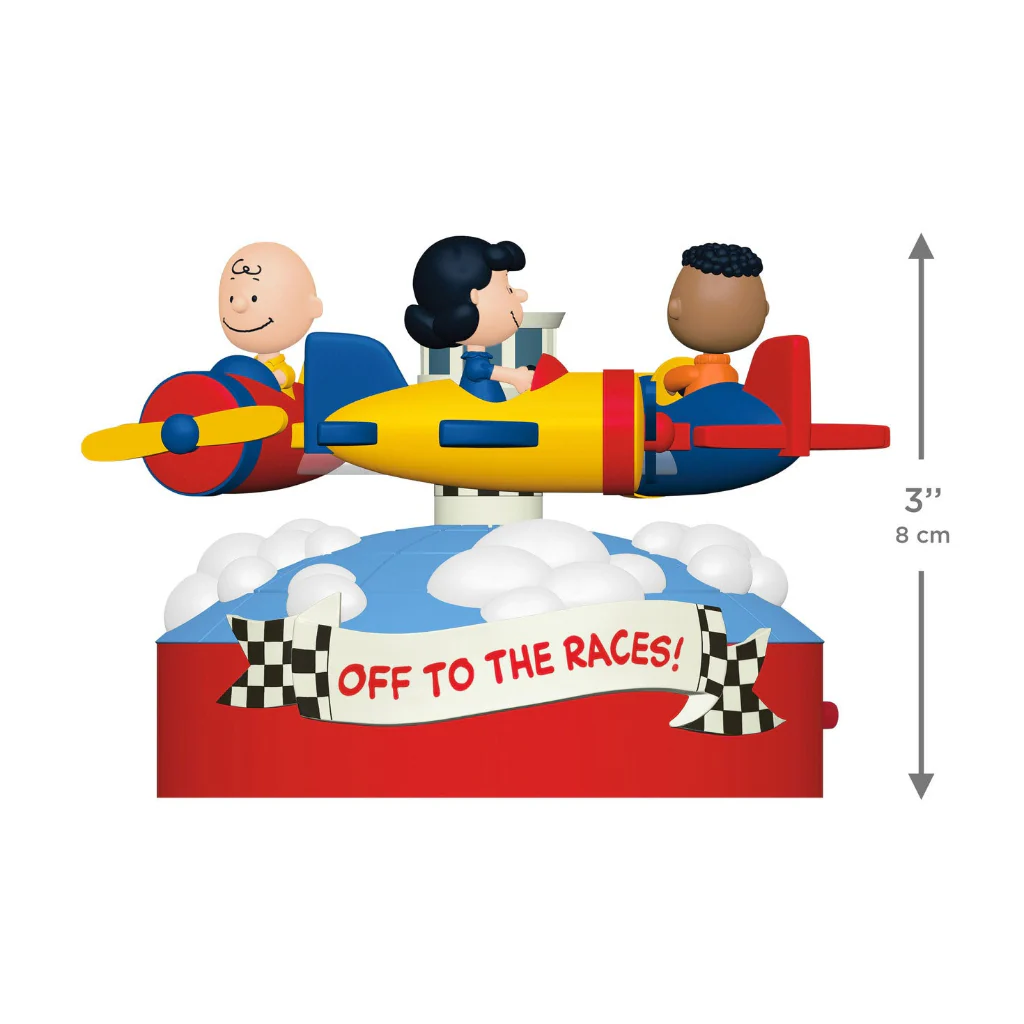 Hallmark : 2026 Keepsake The Peanuts® Gang Off to the Races! Musical Ornament With Motion (223) - Image 4