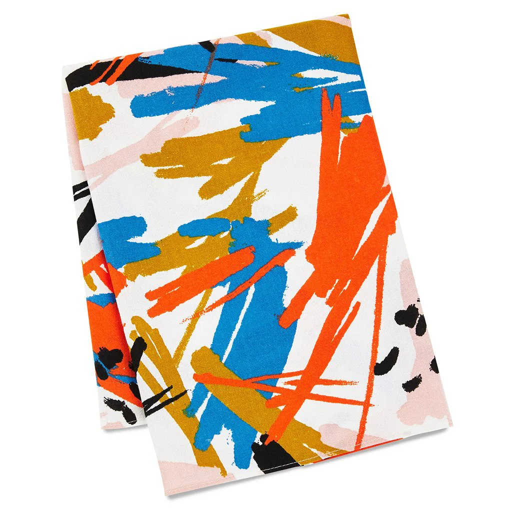 Hallmark : 26" Abstract Doodles on Cream Fabric Gift Wrap - Image 3