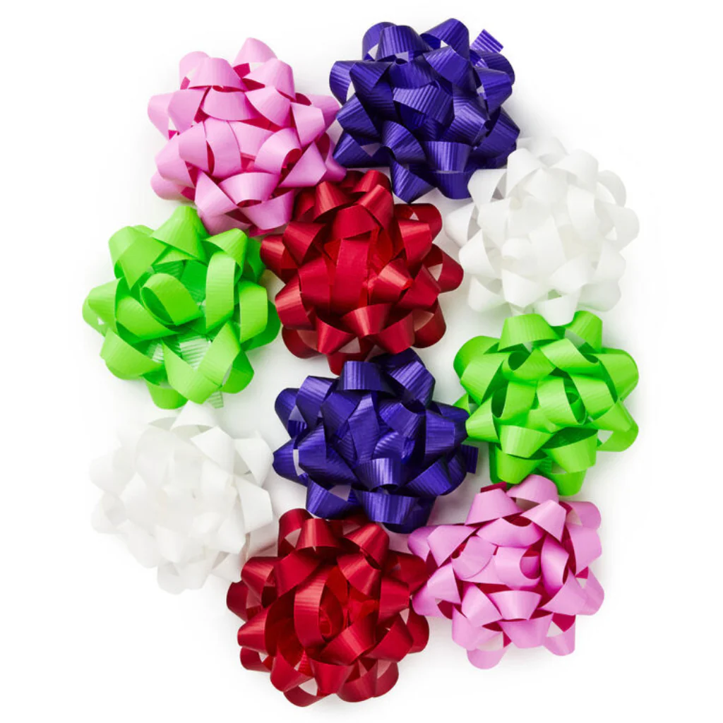 Hallmark : 3.5" Assorted Bright Colors 10-Pack Gift Bows - Image 4