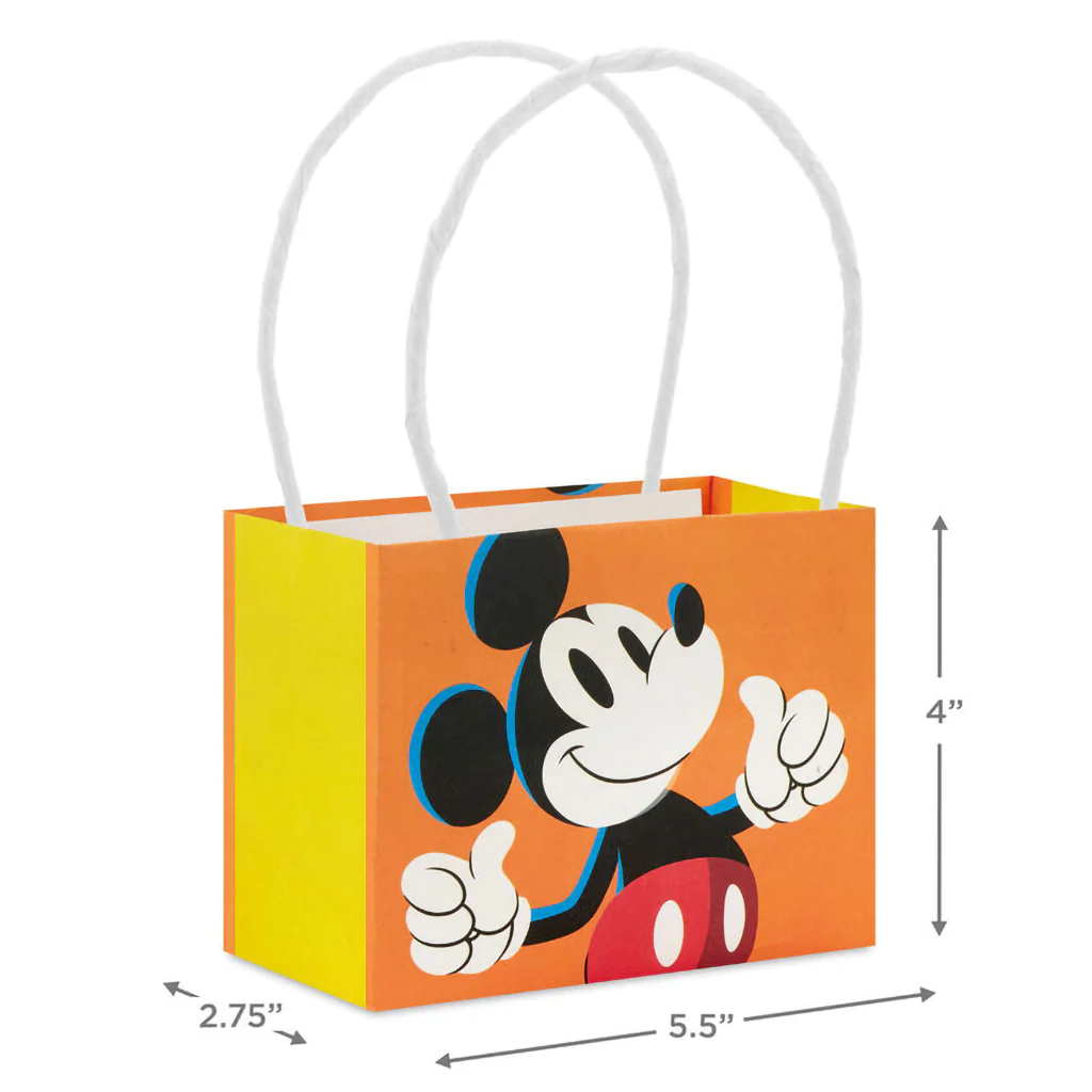 Hallmark : 4" Disney Mickey Mouse and Friends Mini Horizontal Gift Bag Bundle - Image 3