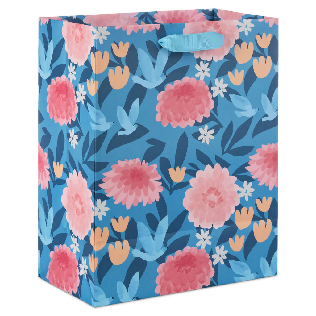 Hallmark : 9.6" Flower Meadow on Blue Medium Mother's Day Gift Bag - Image 6