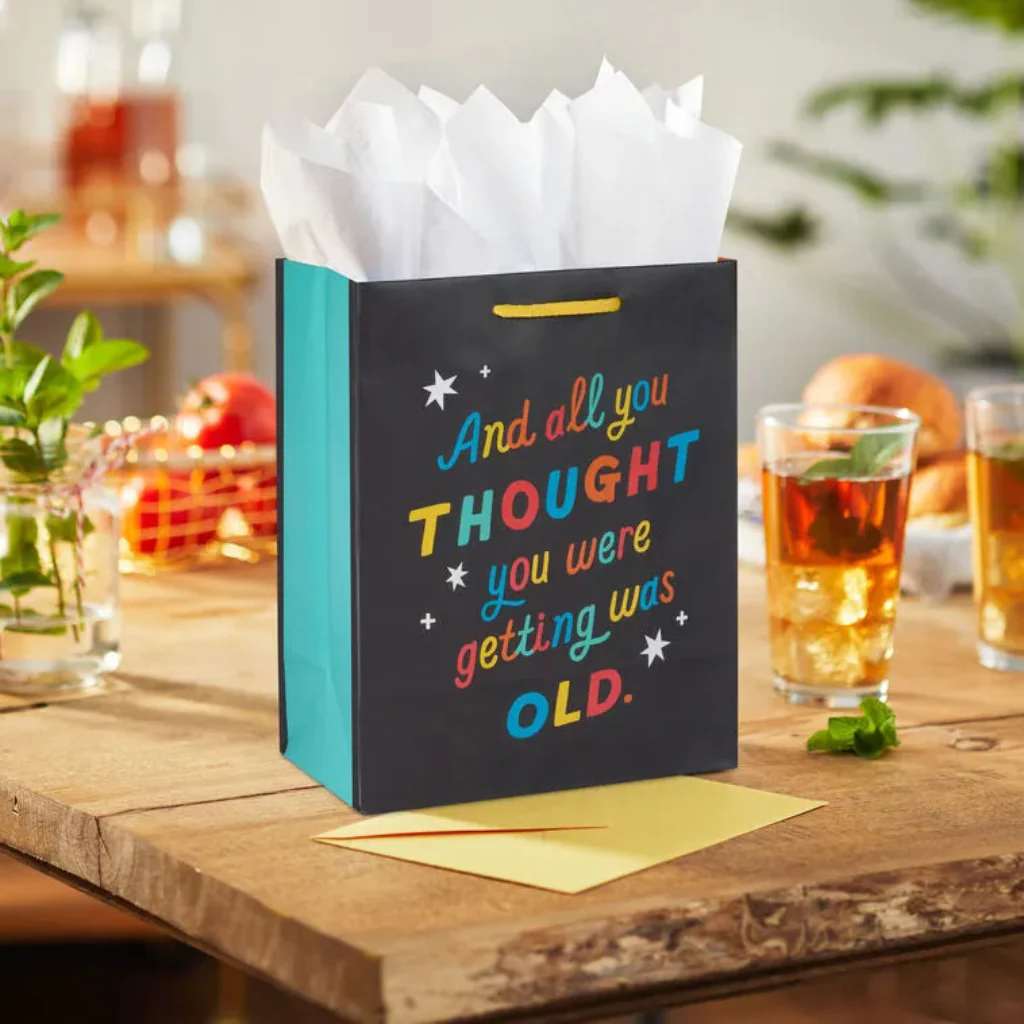 Hallmark : 9.6" Getting Old Medium Birthday Gift Bag - Image 2