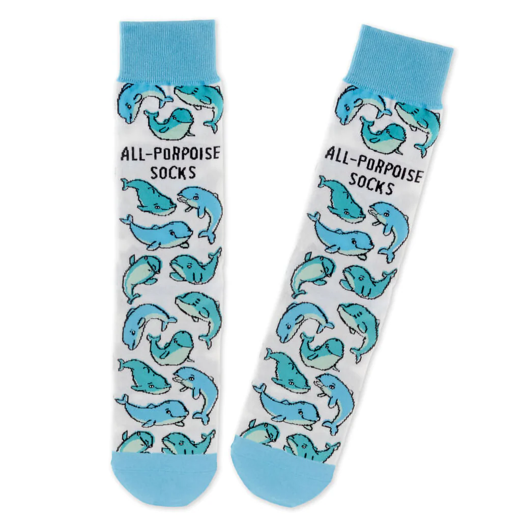 Hallmark : All-Porpoise Novelty Crew Socks