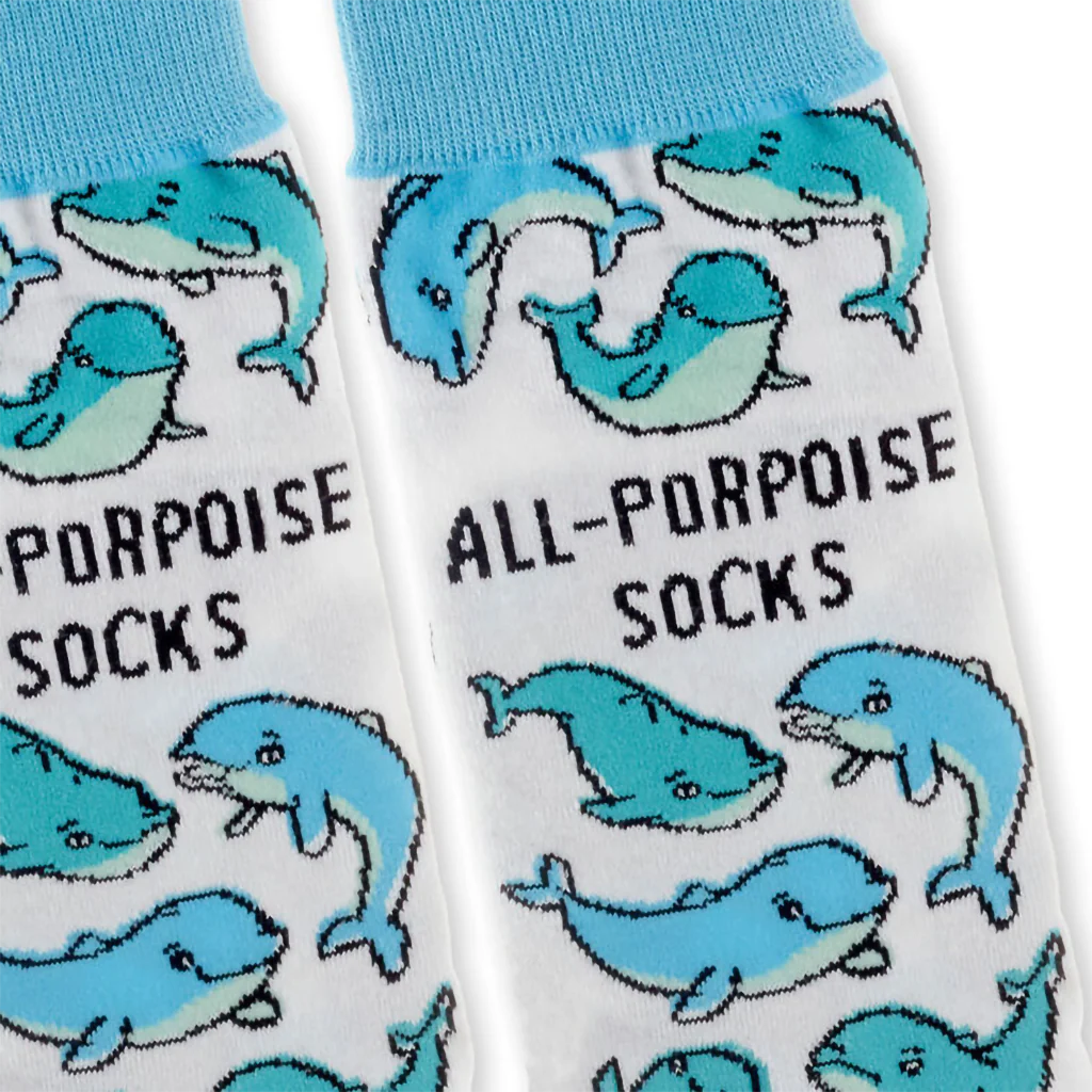 Hallmark : All-Porpoise Novelty Crew Socks - Image 3
