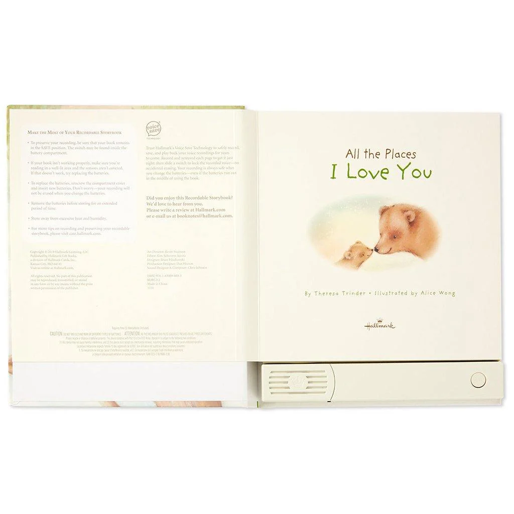 Hallmark : All The Places I Love You Recordable Storybook With Music - Image 3