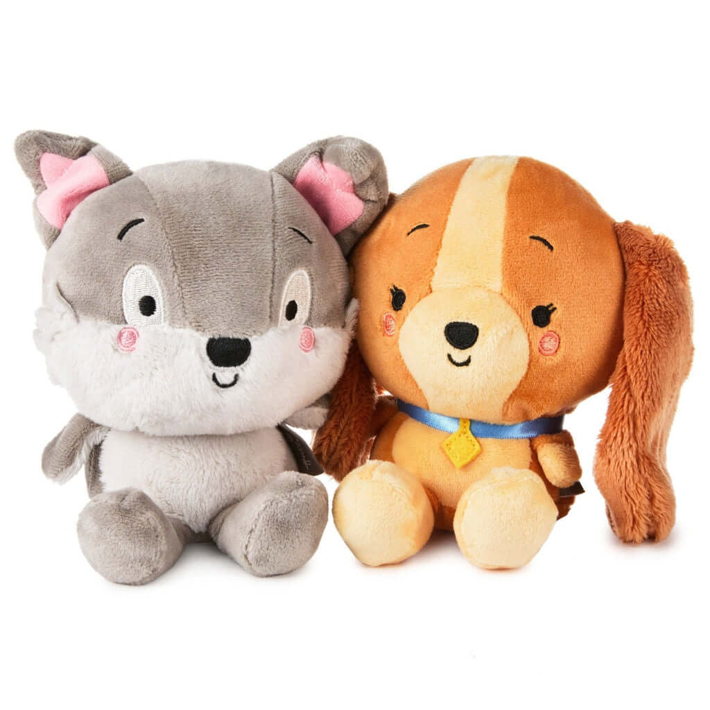 Hallmark : Better Together Disney Lady and the Tramp Magnetic Plush Pair, 5.5"