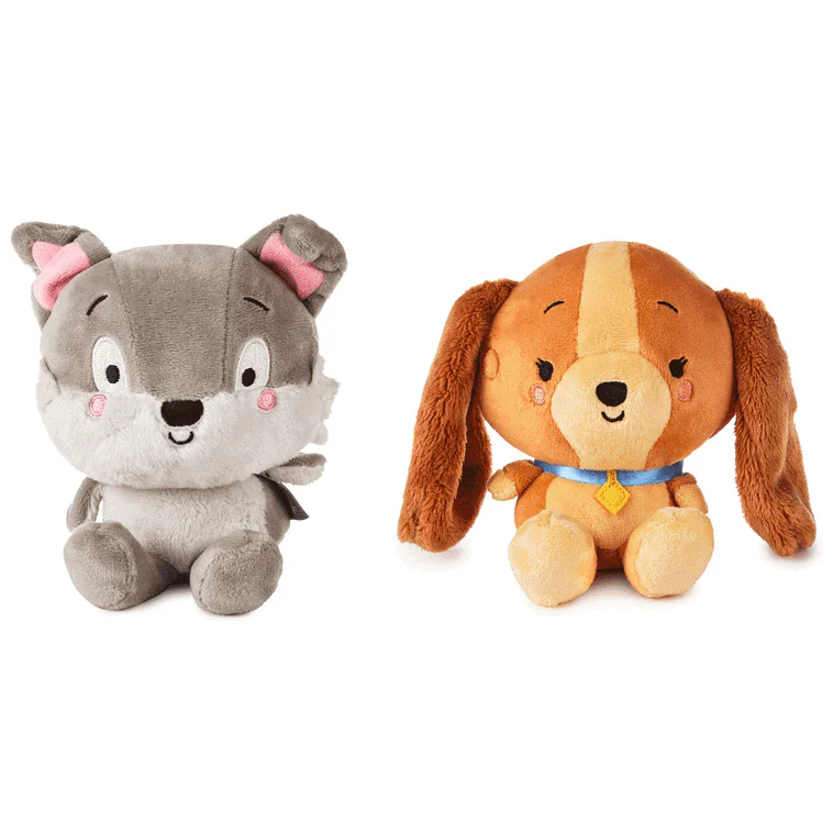 Hallmark : Better Together Disney Lady and the Tramp Magnetic Plush Pair, 5.5" - Image 4