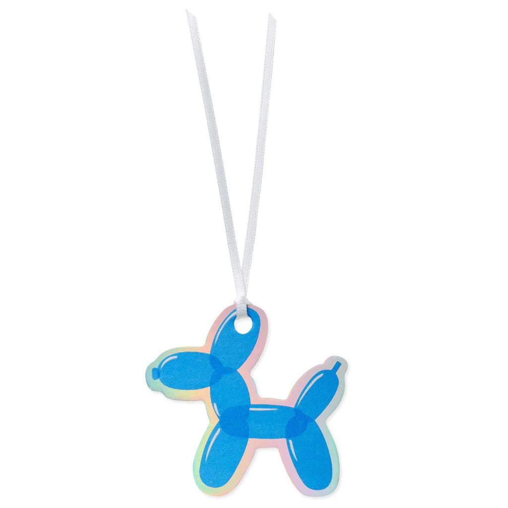 Hallmark : Blue Balloon Dog Die-Cut Gift Tag - Image 4