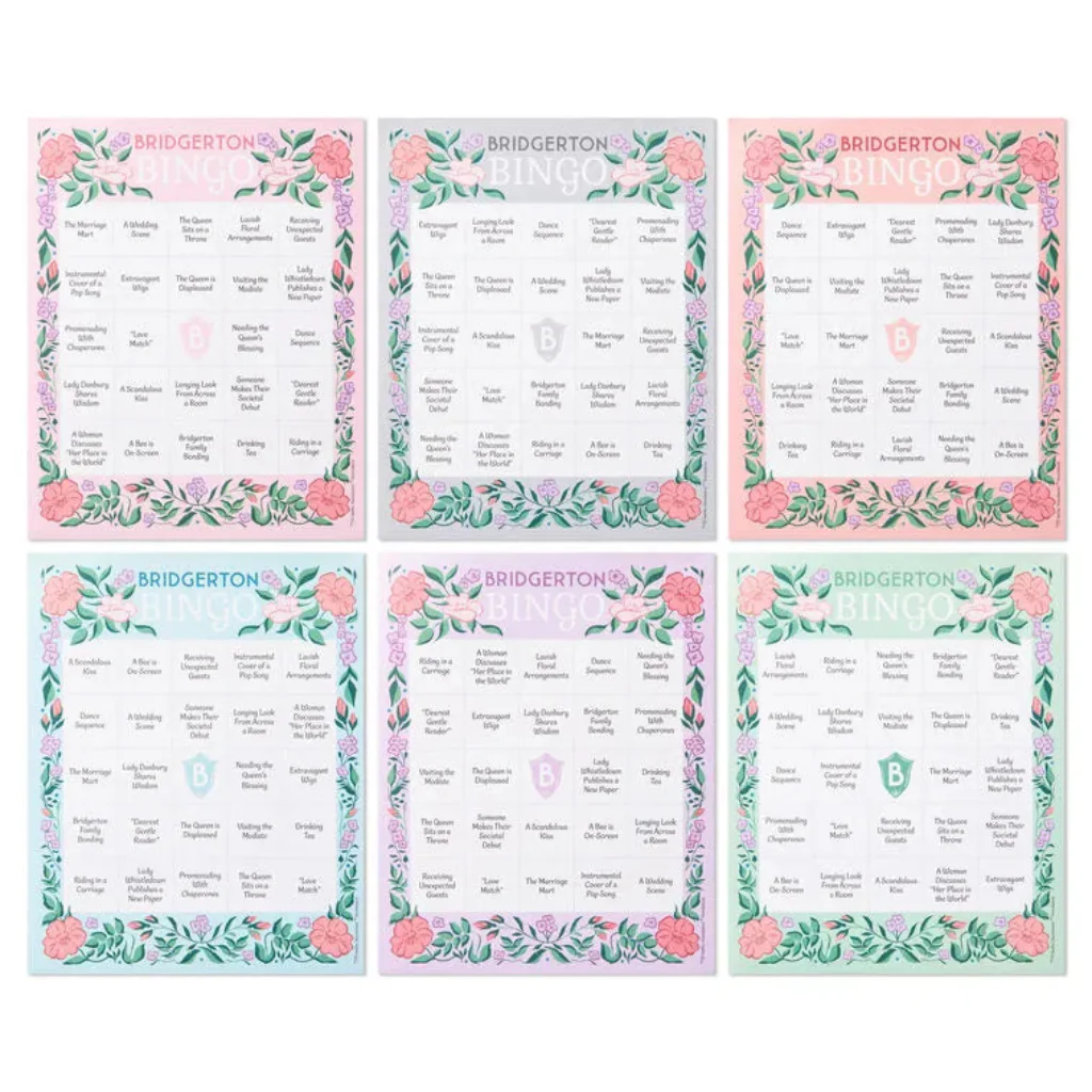 Hallmark : Bridgerton Bingo Game Pad, 102 Sheets - Image 3