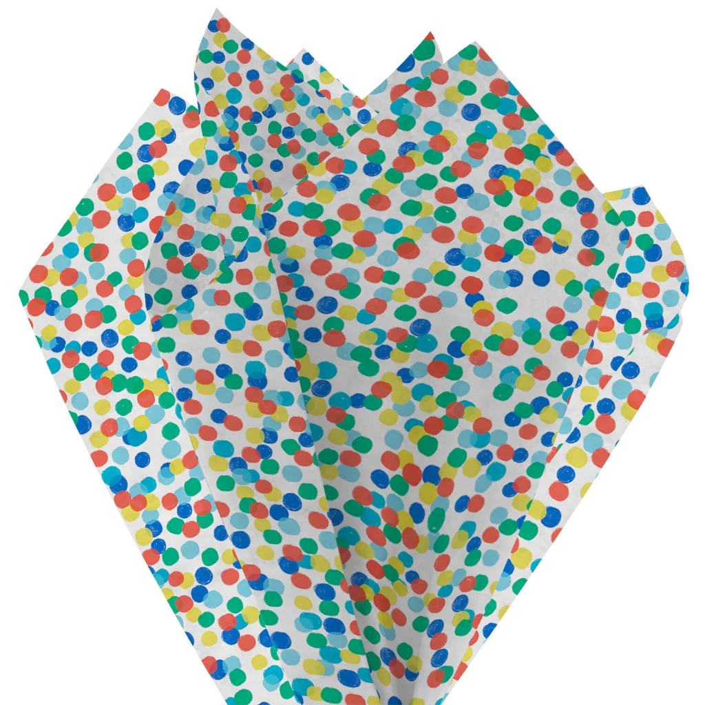 Hallmark : Bright Polka Dots Tissue Paper Wrapping Kit - Image 3
