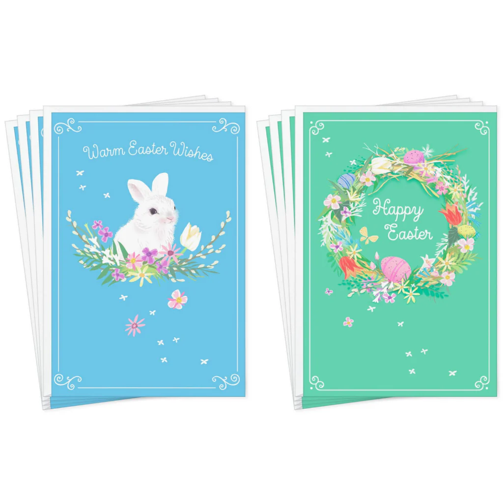 Hallmark : Bunny and Flowers Easter Cards Assortment