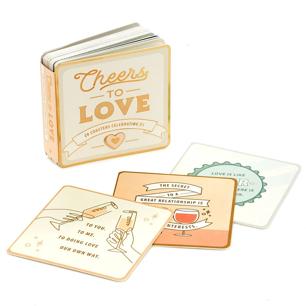 Hallmark : Cheers to Love Coaster Book, Set of 20 - Image 5