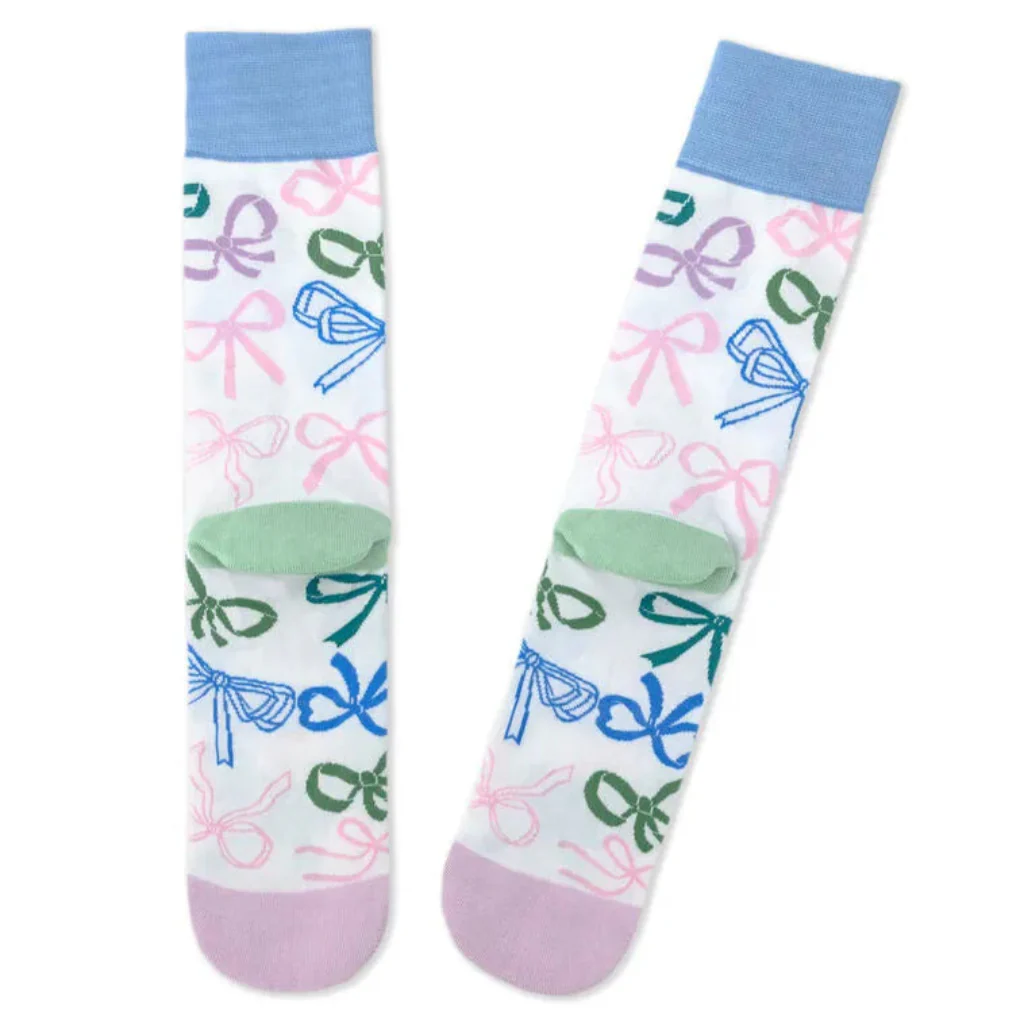Hallmark : Colorful Bows Novelty Crew Socks - Image 2