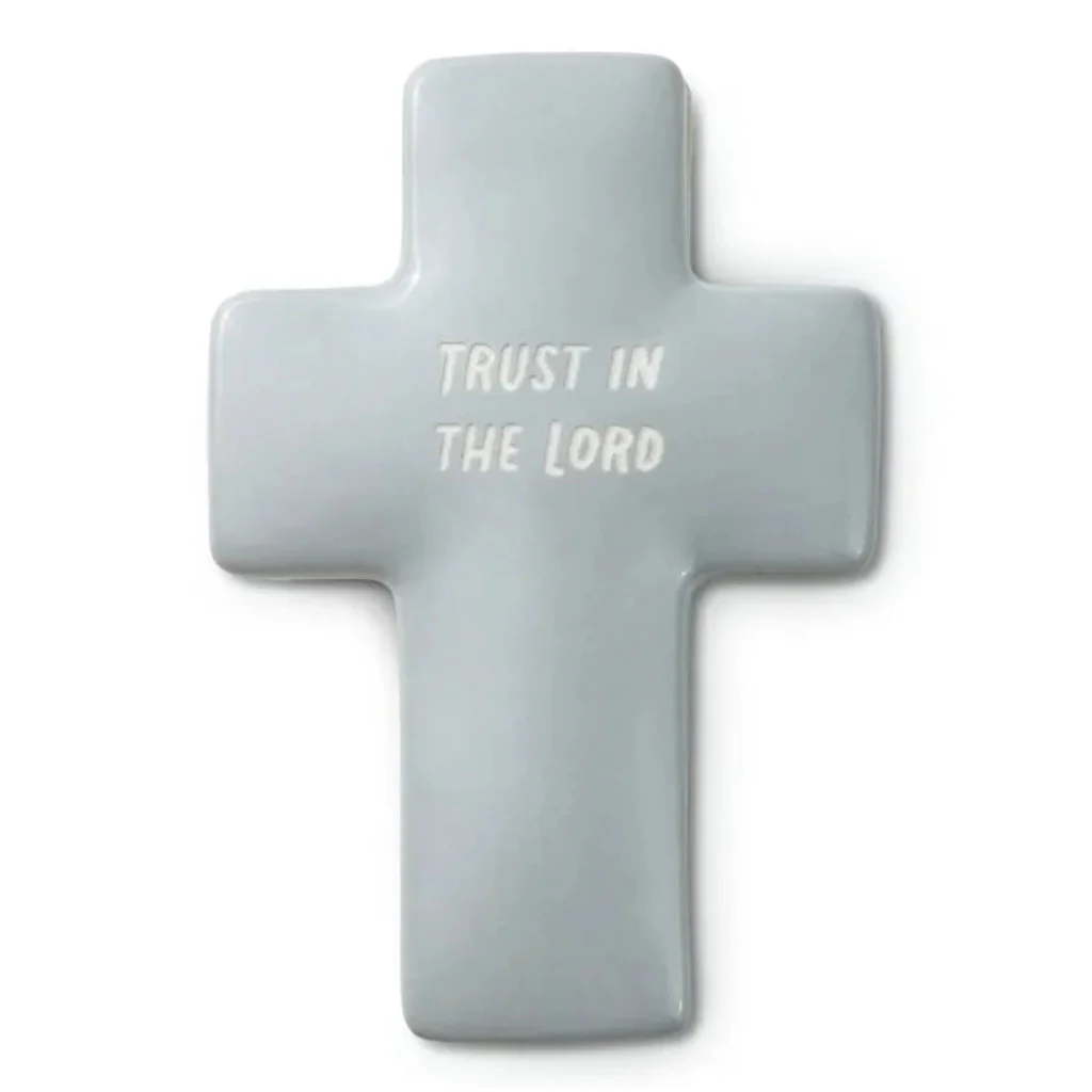 Hallmark : Confirmation Cross-Shaped Lidded Trinket Dish