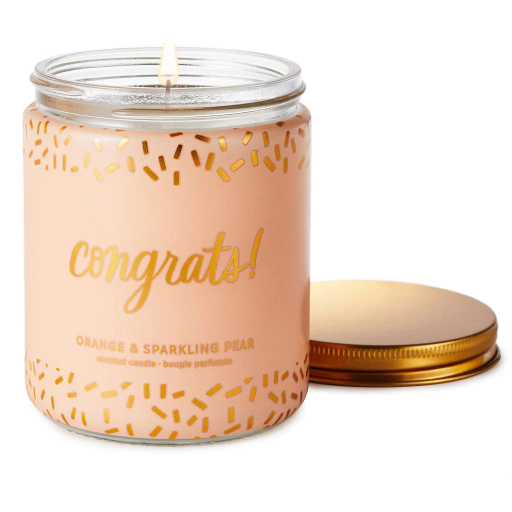 Hallmark : Congrats! Scented Single-Wick Jar Candle, 7 oz. - Image 2