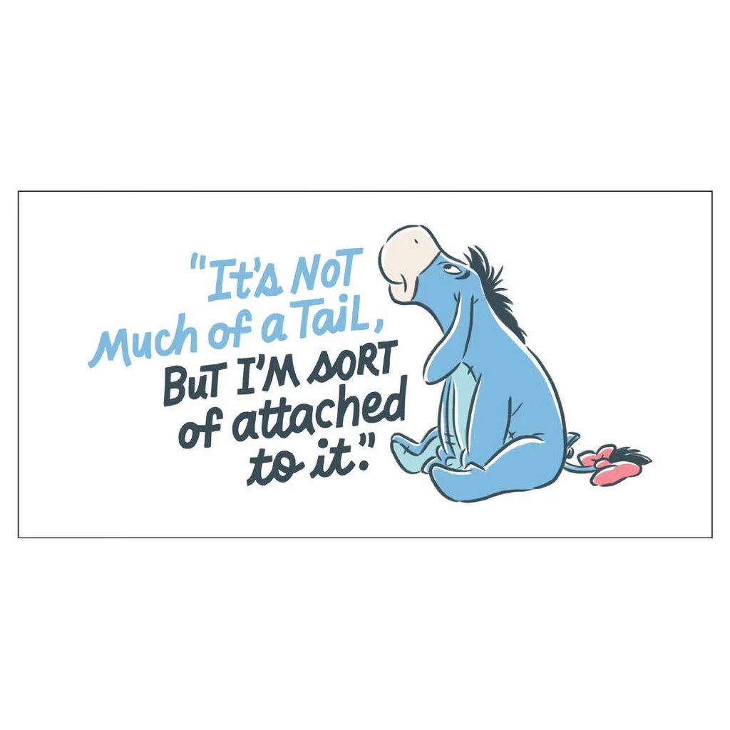 Hallmark : Disney Winnie the Pooh Eeyore's Tail Collectible Drinking Glass, 13.5 oz. - Image 2