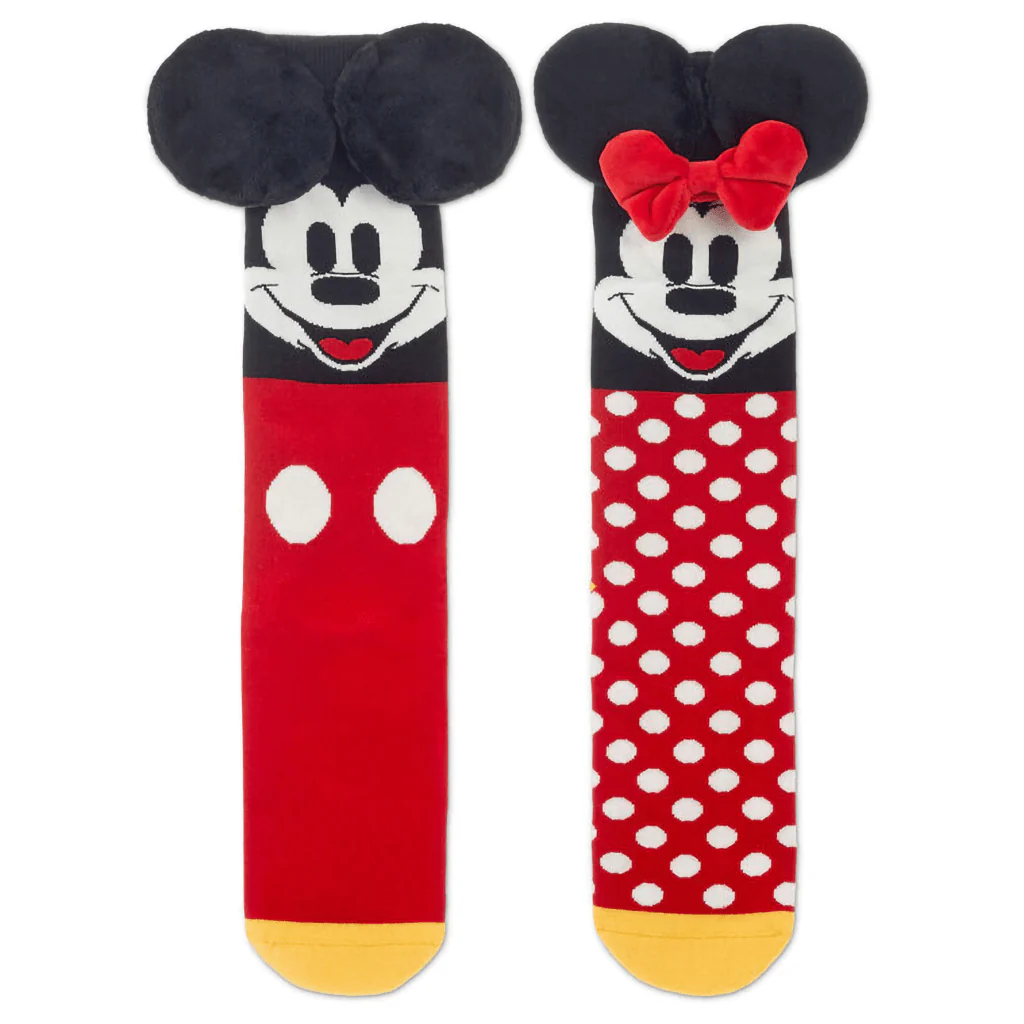 Hallmark : Disney Mickey Mouse and Minnie Mouse Novelty Crew Socks