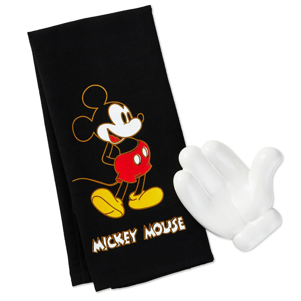 Hallmark : Disney Mickey Mouse Tea Towel With Spoon Rest - Image 2