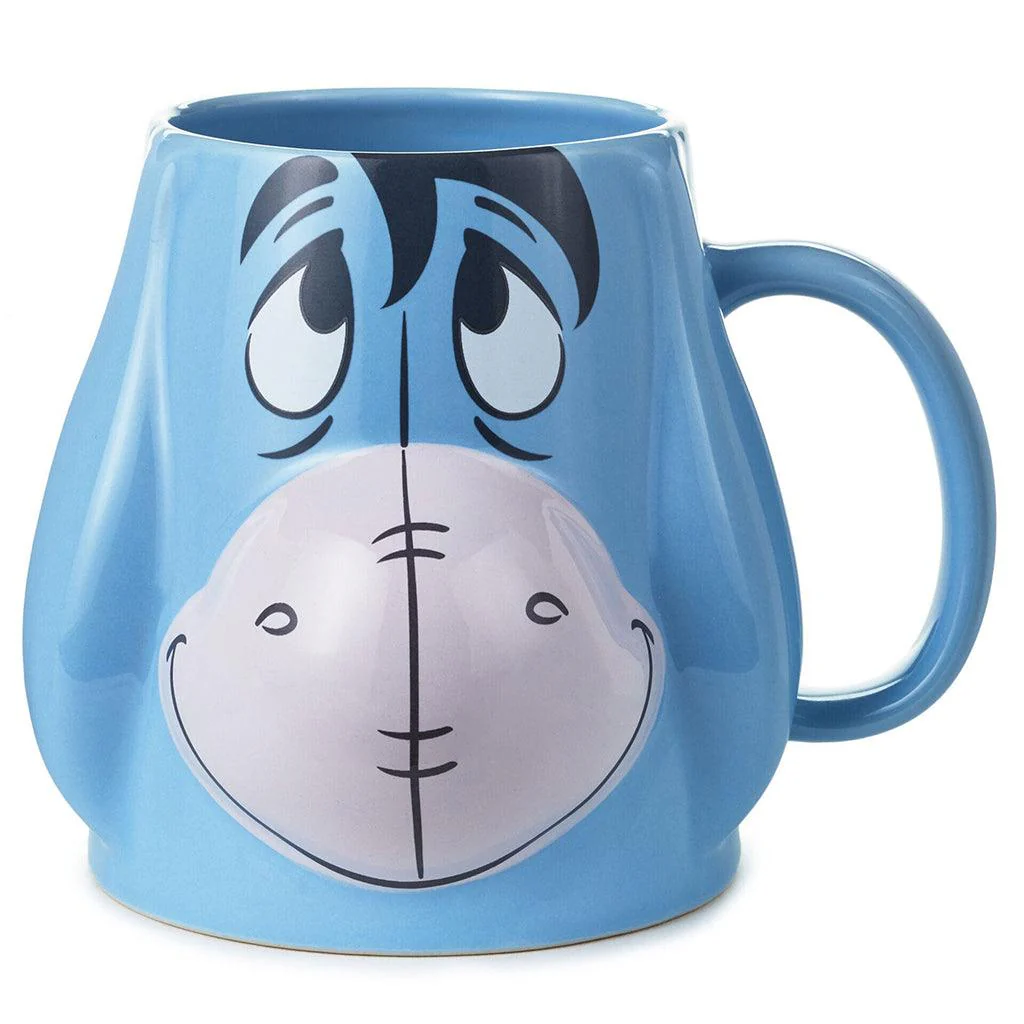 Hallmark : Disney Winnie the Pooh Eeyore Sculpted Mug, 19 oz.
