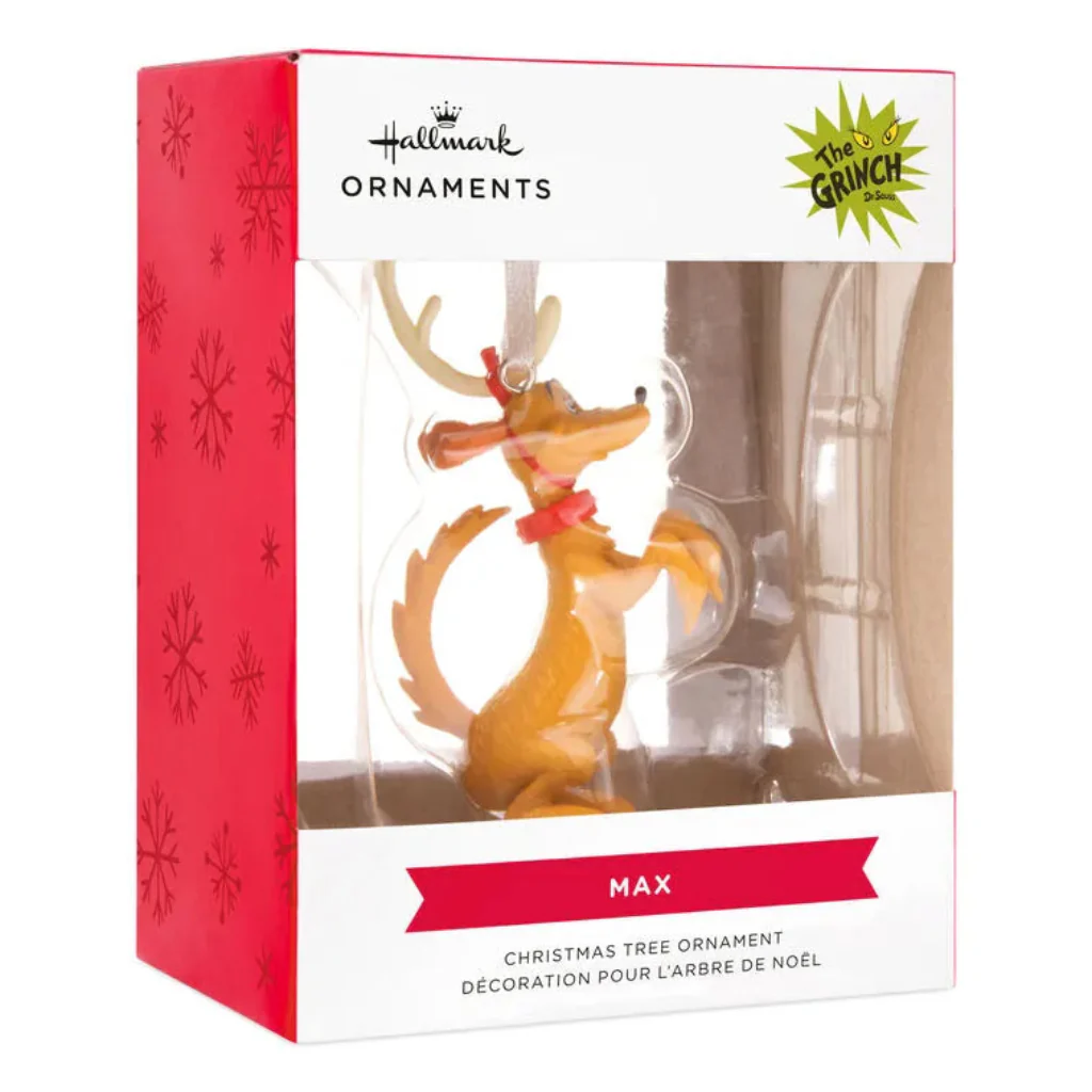 Hallmark :  Dr. Seuss's How the Grinch Stole Christmas!™ Max in Antlers Ornament - Image 4