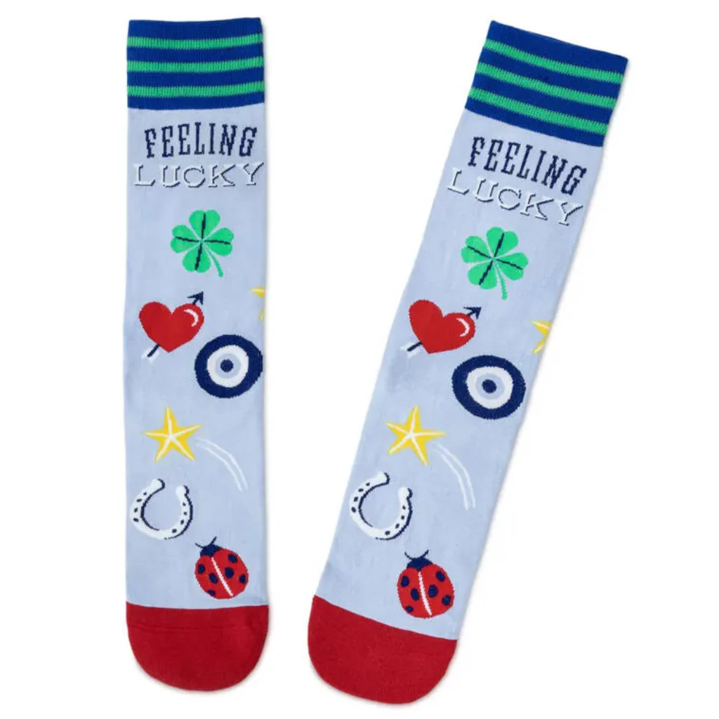 Hallmark : Feeling Lucky Novelty Crew Socks - Image 3