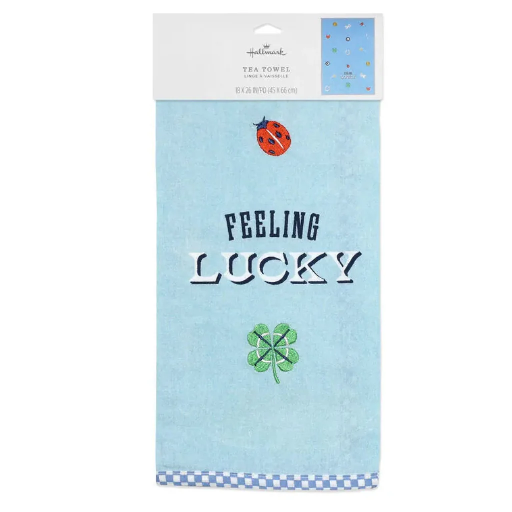 Hallmark : Feeling Lucky Tea Towel, 18x24