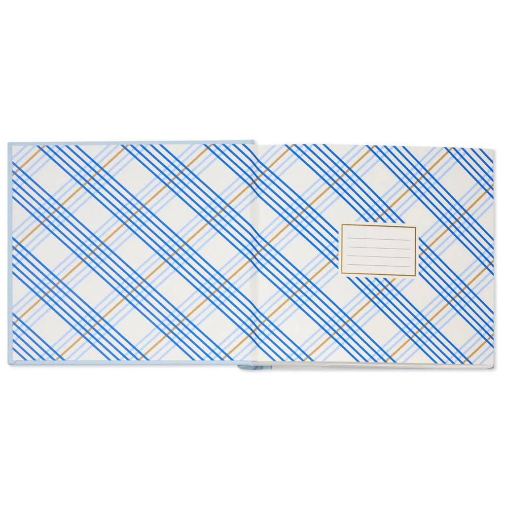 Hallmark : Gather Happy Memories Gold on Light Blue Linen Photo Album - Image 4