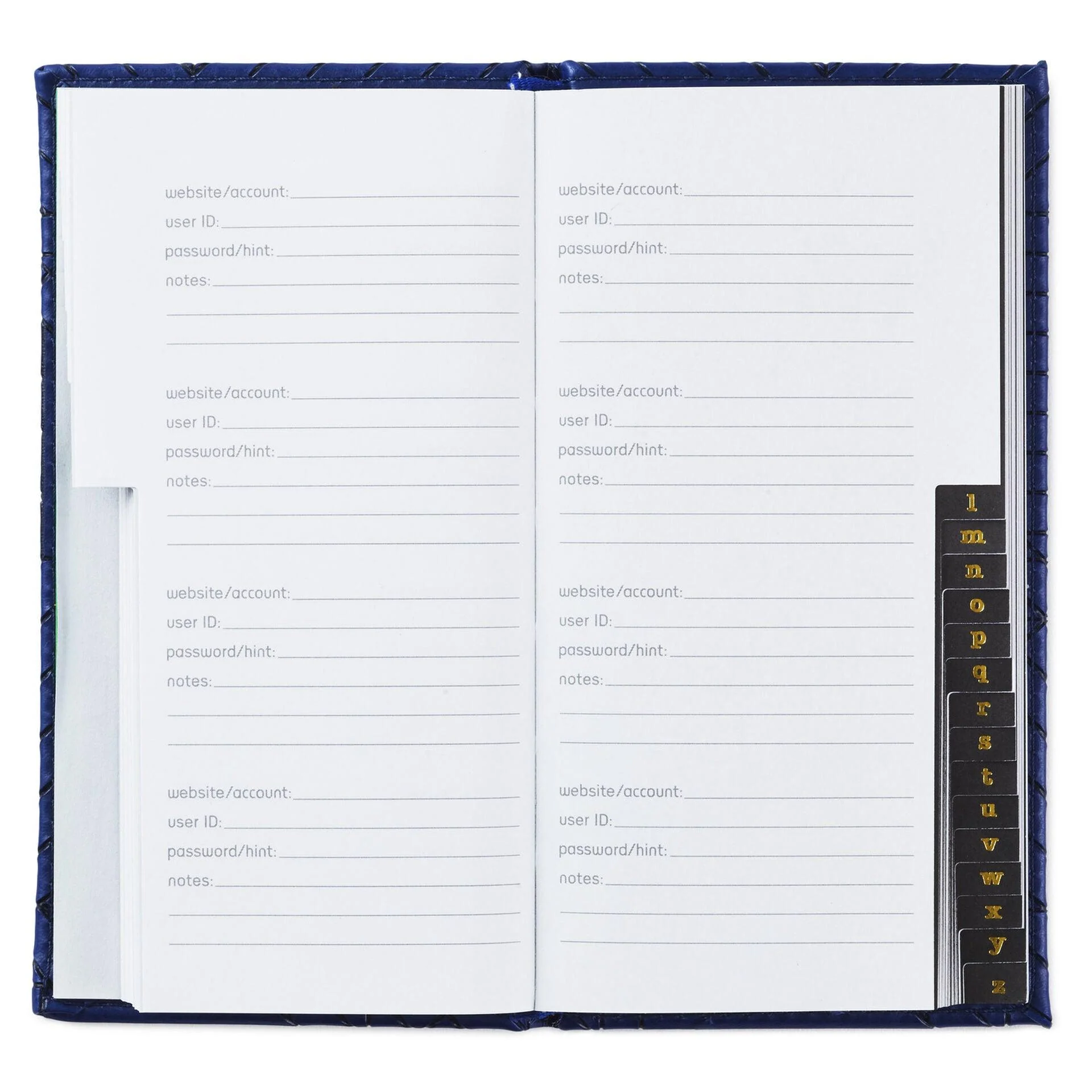 Hallmark : Geometric Navy Password Keeper - Image 3