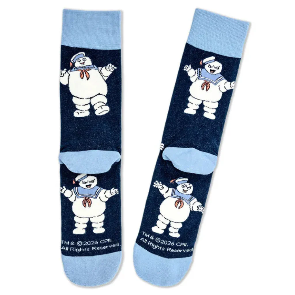 Hallmark : Ghostbusters Stay Puft Marshmallow Man Novelty Crew Socks - Image 3