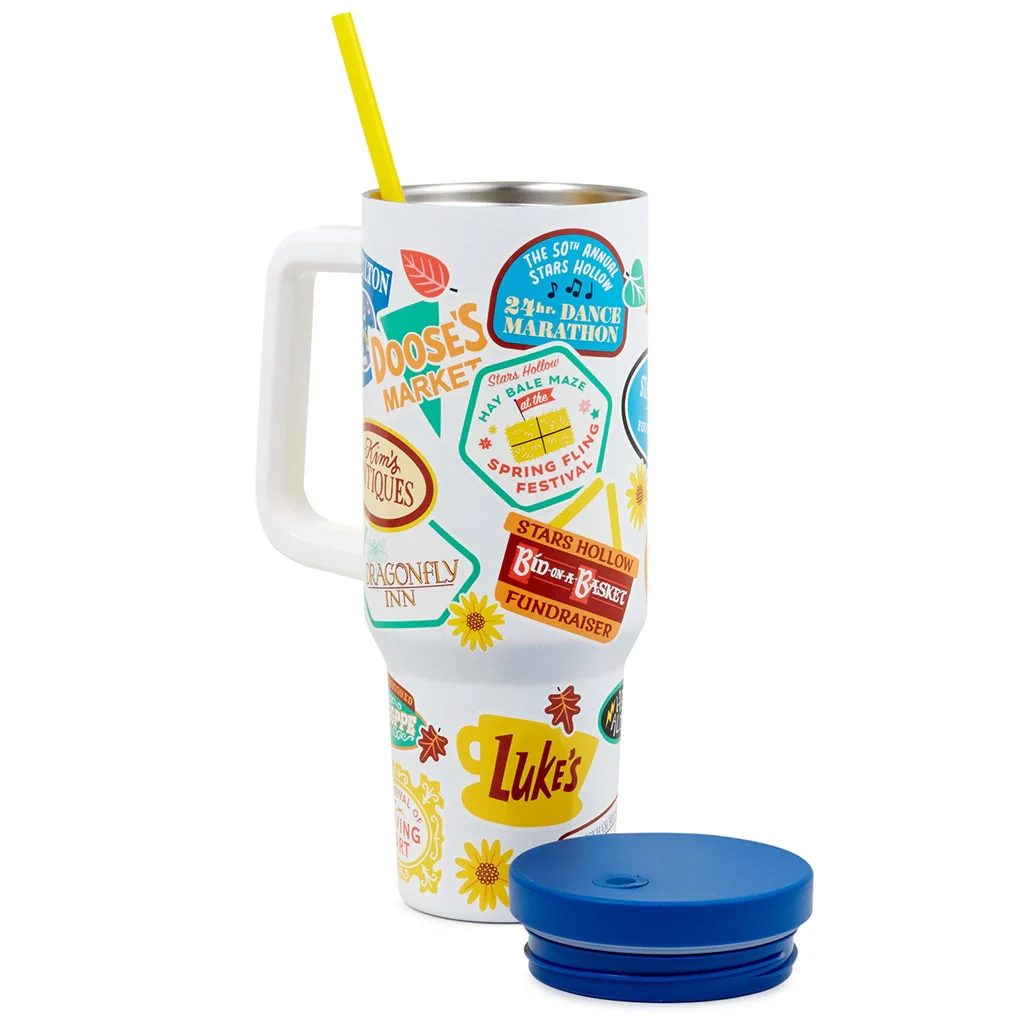 Hallmark : Gilmore Girls Insulated Travel Cup - Stars Hollow Town Festivals - Image 2