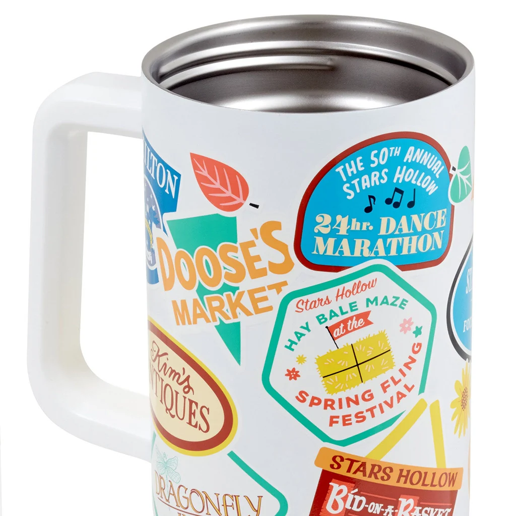 Hallmark : Gilmore Girls Insulated Travel Cup - Stars Hollow Town Festivals - Image 3