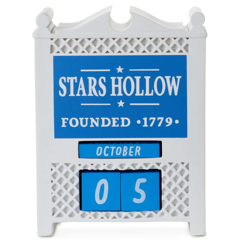 Hallmark : Gilmore Girls Stars Hollow Town Sign Perpetual Calendar