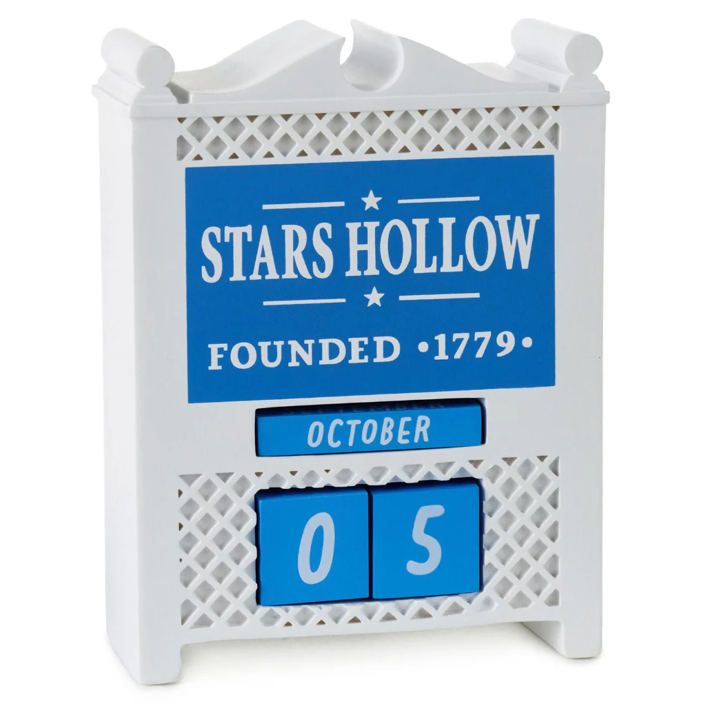 Hallmark : Gilmore Girls Stars Hollow Town Sign Perpetual Calendar - Image 5