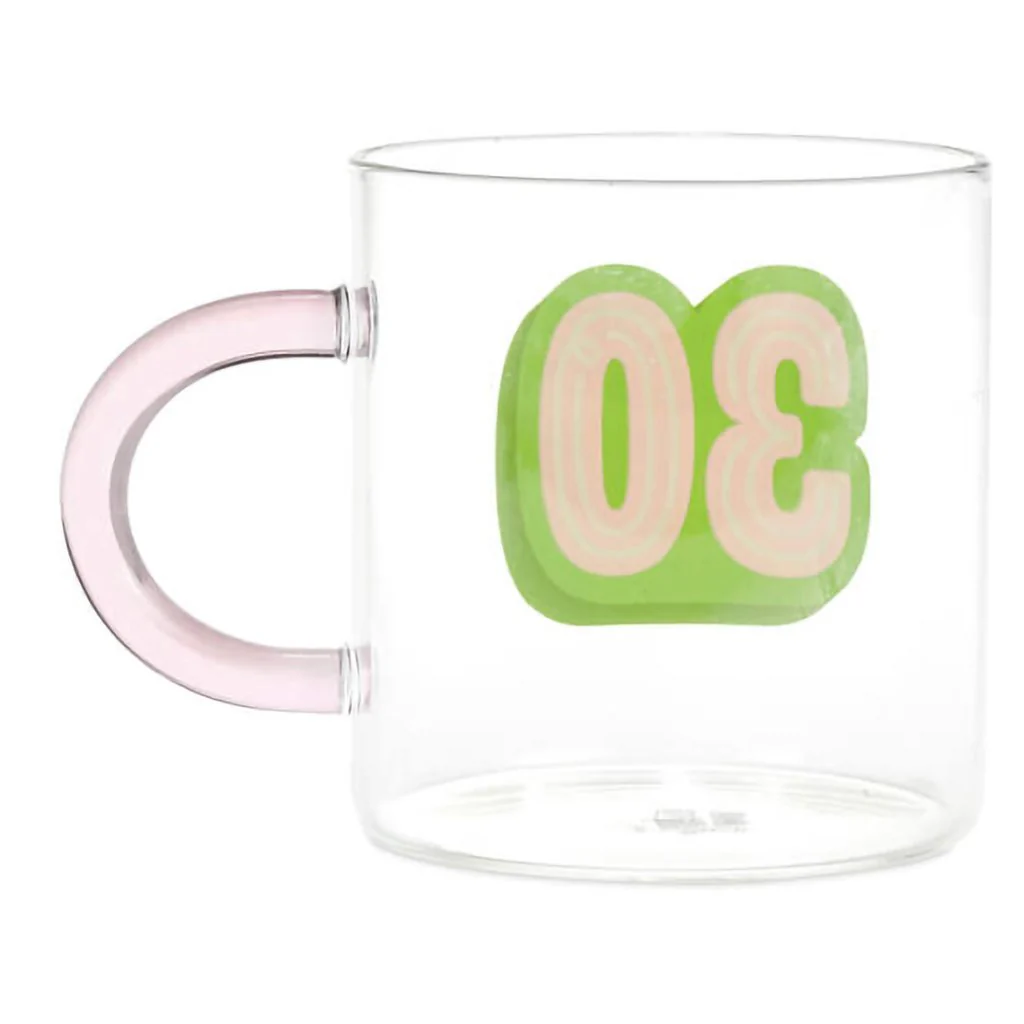 Hallmark : Glass 30th Birthday Mug, 17.5 oz. - Image 2