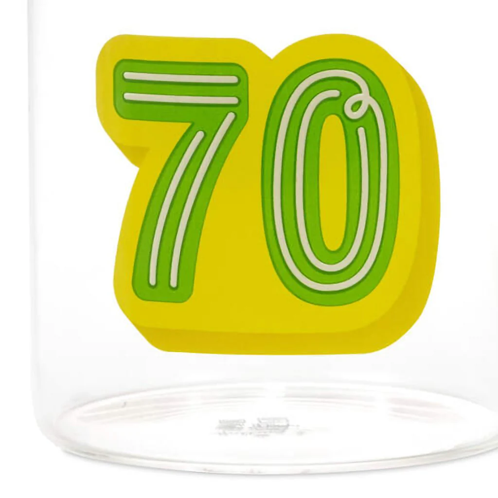 Hallmark : Glass 70th Birthday Mug, 17.5 oz. - Image 4