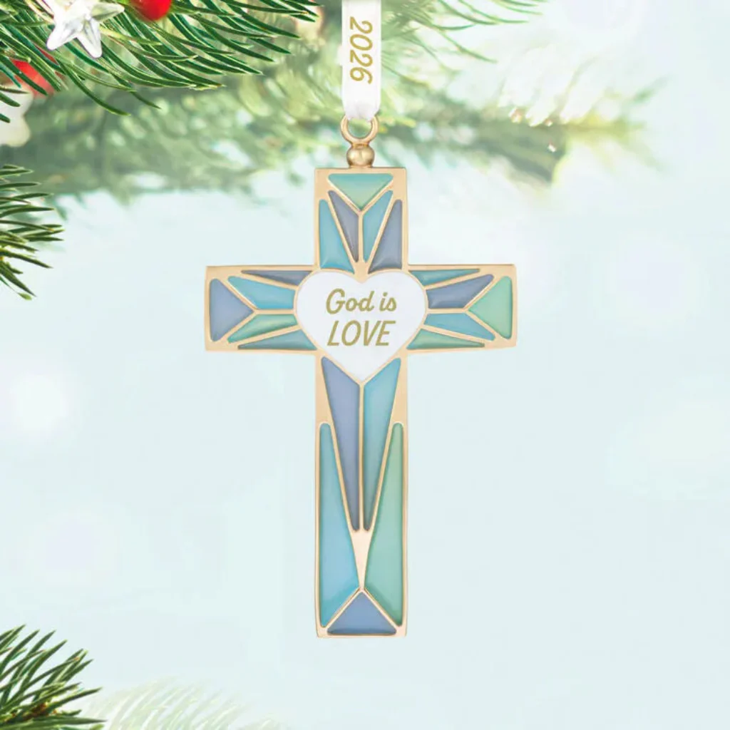 Hallmark : 2026 Keepsake  God is Love Metal Ornament (128)