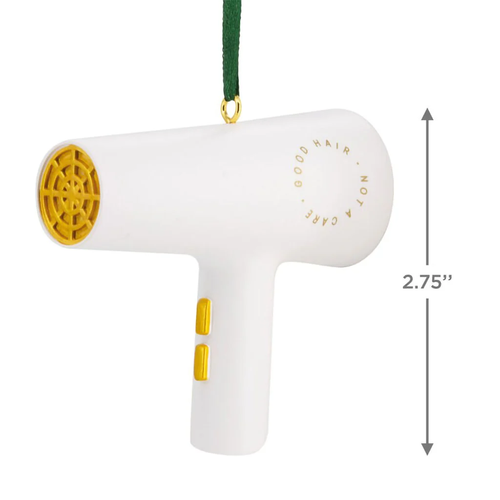 Hallmark : Hairdresser Hair Dryer Hallmark Ornament - Image 2