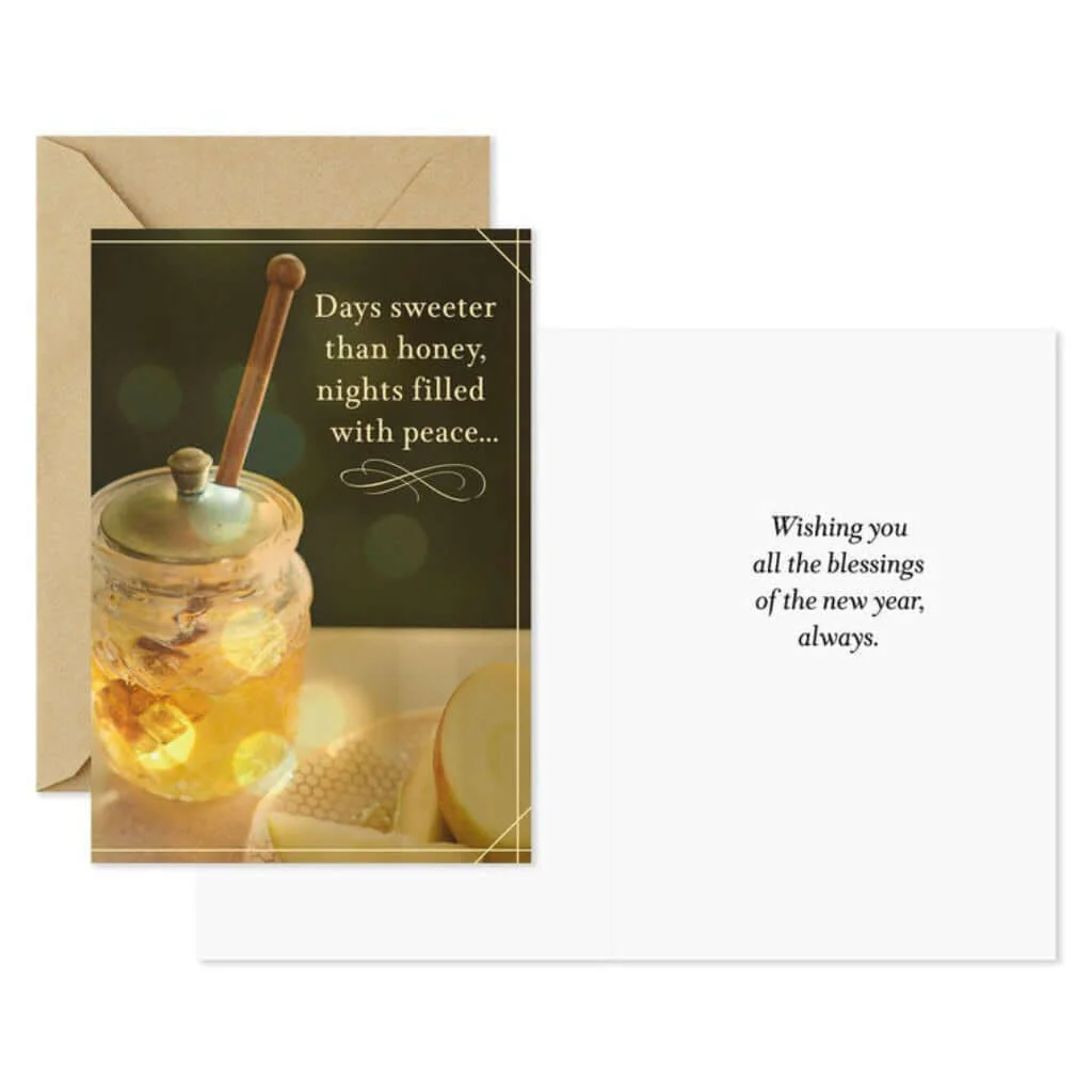 Hallmark : Happy New Year Assorted Rosh Hashanah Cards, Pack of 6 - Image 3