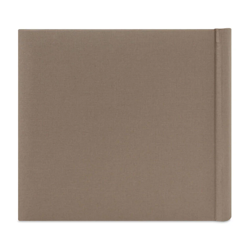 Hallmark : Held in Our Hearts Forever Taupe Linen Photo Album - Image 6