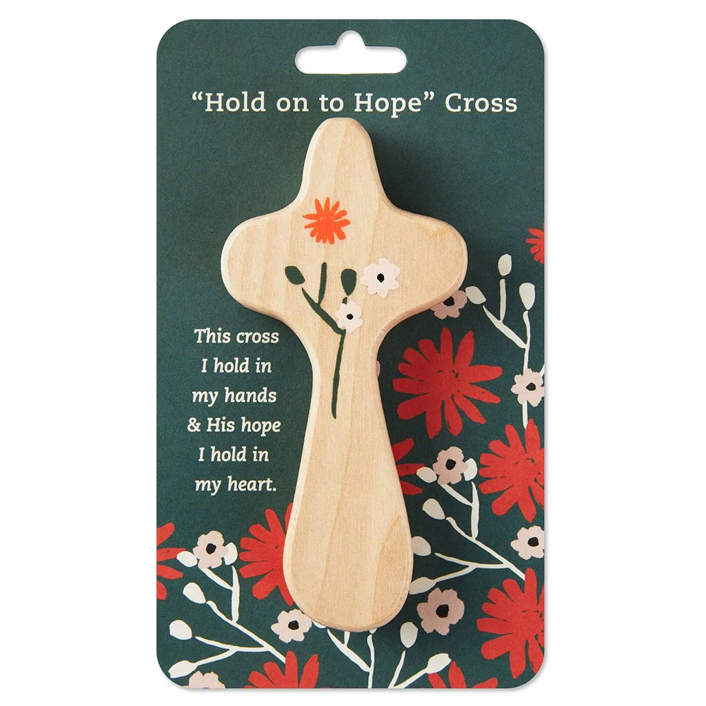Hallmark : Hold On To Hope Comfort Cross - Image 2