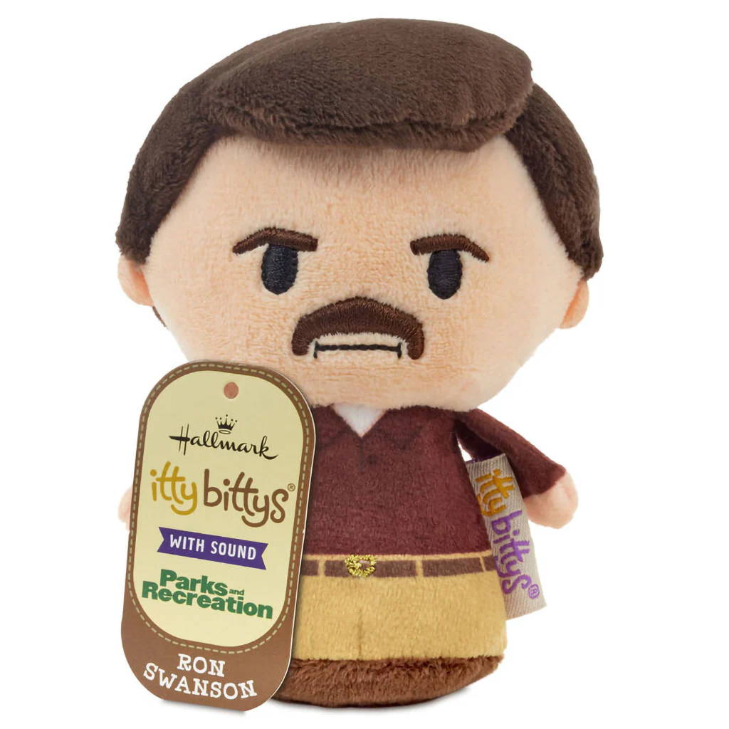 Hallmark : itty bittys® Parks and Rec Ron Swanson Plush With Sound - Image 2